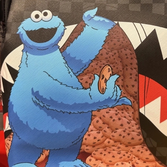 NWT FACTORY SEALED Cookie Monster Sesame Street Sprayground Backpack School Big - Picture 9 of 11